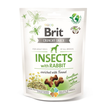 Brit Dog Crunchy Snack Cracker Ласощі для підтримання імунітету в собак 200 г